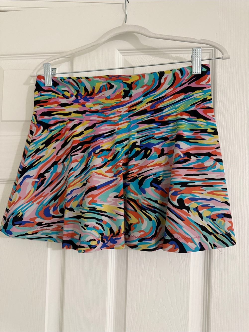 Multicolor Swirl Skater Skirt - Women